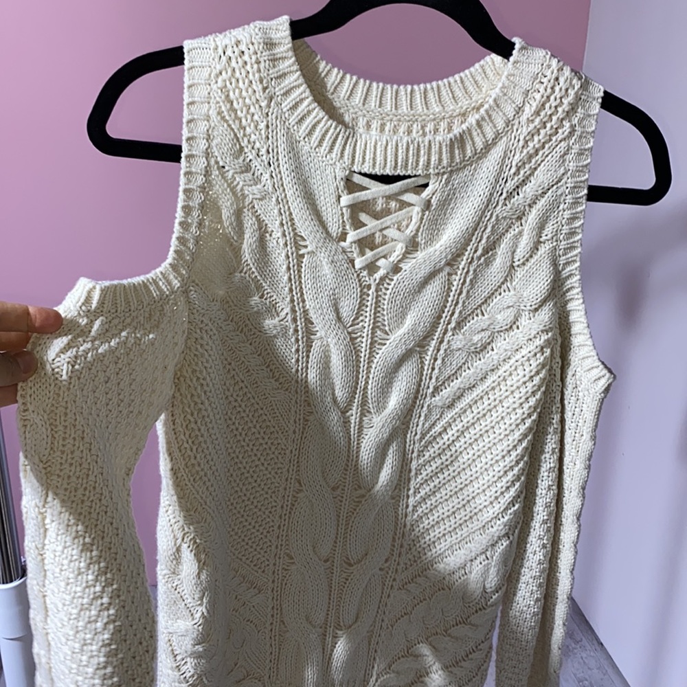Aeropostale off-the-shoulder sweater shirt